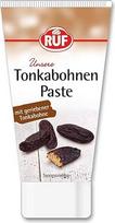 RUF Tonka pupelių pasta su tarkuotomis Tonka pupelėmis, Tonka pupelių pasta praktiškoje dozavimo tūbelėje, skirta tortams, desertams ir gėrimams, be glitimo, veganiška, 50 g