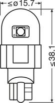 ams-OSRAM 921DWP-2BL Lemputė, salono apšvietimas