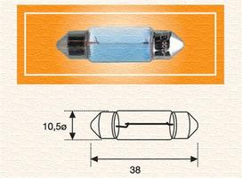 MAGNETI MARELLI 009423100000 Lemputė, valstybinio numerio apšvietimas