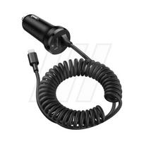 AMIO AMI01264 Automobilinis įkroviklis su iPhone laidu ir microUSB + USB jungtis