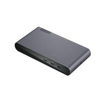 Lenovo 40B30090EU kompiuterių dokas / jungčių replikatorius 2 x USB 3.2 Gen 2 (3.1 Gen 2) Type-C Pilka