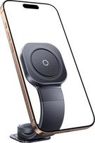 "Baseus C03" mobiliojo telefono laikiklis automobilinis magnetas, 360° pasukamas magnetinis "Magsafe" mobiliojo telefono laikiklis automobilyje su lanksčia atmintimi titano lydinys visiems prietaisų skydeliams, mobiliojo telefono laikiklis "iPhone" "Samsu