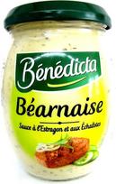 "Benedicta Bearnaise" padažas su svogūnais ir šaltalankiais bei estragonais 260 g stiklainis