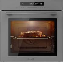 "Cecotec Bolero Hexa SM406000" integruota orkaitė 60 cm, stiklas, pilka A+. 2900 W, 72 l, 12 funkcijų su "Steak Master", "Pizza Master", "Steam Assist", "Steam EasyClean", "Eco" ir atšildymo režimais.