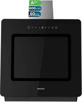 "Cecotec" gartraukis dekoratyvinis 60 cm "Bolero Flux DT 608002 Glass Black" A++, 210 W, LED apšvietimas, siurbimo galia 800 m³/h, jutiklinis valdymas, 3 lygiai, anglies filtras, valdymas rankiniu judesiu