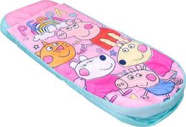 "Character World Peppa Pig and Friends ReadyBed" pripučiama vaikiška lova ir miegmaišis su pompa | Kelioninis čiužinys nakvynei, stovyklavimui ar namams
