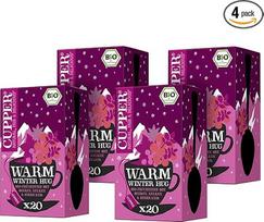 "Cupper" ekologiška vaisių arbata "Warm Winter Hug" 4 pakuotės 80 nebalintų arbatos maišelių ekologiška sąžininga prekyba