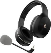 "Edifier K750W" belaidės ausinės per ausis su nuimamu mikrofonu ant galvos, dirbtinio skambučių triukšmo slopinimo funkcija, 55 val. veikimo trukmė, "Bluetooth 5.4" ir daugiataškis ryšys, greitasis įkrovimas - juodos spalvos