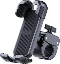 "Enegg" dviračio telefono laikiklis Motociklo vairo telefono laikiklis ATV motorolerio telefono laikiklis su vienos rankos valdymu, tinka 4,7-6,8 colių telefonams, 360° pasukimas ir apsauga nuo drebėjimo