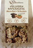 "HaferHerz" pilno grūdo avižiniai sausainiai "Almond Chocolate", 300 g