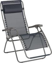 "Lafuma Mobilier" - "Zero Gravity RSXA" minkštasuolis - sulankstomas terasos ir sodo krėslas - patvarus "Batyline®" audinys - daugialypis gulėjimo gultas, patogus, Prancūzija - pilka