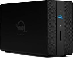 "OWC Gemini Thunderbolt" dokas ir dviejų įlajų išorinės RAID saugyklos korpusas, skirtas 2,5" arba 3,5" SATA arba U.2 diskams