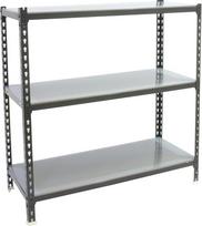 "Simonrack" didelės apkrovos lentynos, sandėliavimo lentynos, 100 x 100 x 50 cm, metalinės lentynos, rūsio lentynos, lenkimo taškas 180 kg, 3 lentynos, antracito/cinkuotos spalvos - Simonclick