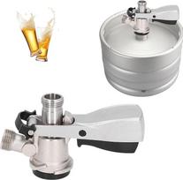 "Tissting Keg Cap Tap Head" D tipo G5/8 sriegio Keg Kranas su slėgio vožtuvu, 304 nerūdijančio plieno alaus statinės alaus čiaupai Alaus čiaupas namų alaus sistemai