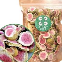 "ZingyZoo" liofilizuotos figos | XL 300 g natūralių džiovintų figų | be pridėtinio cukraus sveiki liofilizuoti saldumynai | liofilizuoti vaisiai Figos