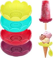 4 Stück Tropffrei Eis am Stiel Halter für Kinder, Silikon Eishalterung für Kinder, Eis Tropfschutz, E-is Stiel Halterung, aus Silikon (BPA Frei), für E-is Am Stiel & Eiscreme Kegel