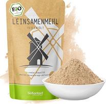 bioKontor Linų sėmenų miltai, ekologiški, linų sėmenų miltai, iš dalies aliejingi, 500 g, daug skaidulų