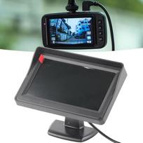 DAUERHAFT galinio vaizdo kameros monitorius, patvarus LCD ekrano atbulinės eigos kameros monitorius, 480 x 272, reguliuojamas 4,3 colio automobilio monitorius su saulės skydeliu, skirtas visureigiams