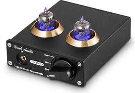 Douk Audio T3 PRO Tubes Phono Preamp for Turntable, MM Phonograph Preamp, Mini Valve Stereo Preamplifier for Record Player