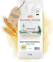 Ekologiški 1150 tipo ruginiai miltai [5 kg] - tradiciniai Bavarijos ruginiai miltai kaimiškai duonai - 100 % ekologiškai auginami rugiai be priedų