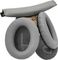 misodiko -Headband Pads and Ear Pads for Bose Quiet Comfort 25 35 (QC25 QC35) and QuietComfort 35 II (QC35ii) Headphones, Parts, Headband and Ear Pads with Mats - Silver Grey