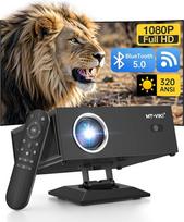 MT-VIKI 4K projektorius Išmanusis namų kino projektorius 18000 liumenų automatinis fokusavimas / automatinis juostos iškraipymo koregavimas Projektorius Full HD 1080P raiška su 360° pasukamu stovu