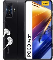 Poco F4 GT 5G išmanusis telefonas + ausinės, 8 + 128GB mobilusis telefonas be sutarties, 6,67 colių 120 Hz E4 AMOLED ekranas, 64 MP triguba kamera, 4700 mAh, 120 W HyperCharge, juodas