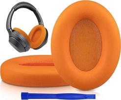 SOULWIT baltyminės odos atsarginės ausinių pagalvėlės "Sony WH-1000XM3" (WH1000XM3) ausinėms, atsarginės pagalvėlės su minkšta baltymine oda, triukšmą izoliuojančiomis atminties putomis