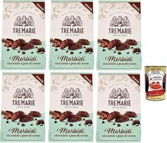 Tre marie biscotti, i morbidi cioccolato e fave di cacao, šokolado ir kakavos pupelių sausainiai sausainiai 6 x 300 g + itališkas GOURMET polpa 400 g