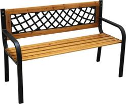 Unbekannt Medžio/metalo suoliukas Pilis, nugara su kieto plastiko įdėklu Dydis apytiksliai L 120 x W 52 x H 74 cm Didžiausia apkrova 240 kg