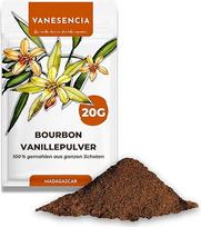 Vanillepulver Bourbon Gourmet 20g | 100% gemahlene Vanille aus Madagaskar | Naturvanille ohne Zucker | Intensyvus aromatas | Zip-Beutel | VANESENCIA