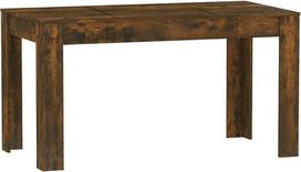 vidaXL valgomojo stalas Virtuvės stalas Valgomojo stalas Restorano valgomojo virtuvė Rūkytas ąžuolas 140 x 74,5 x 76 cm Medienos medžiaga