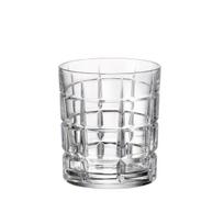Crystal Bohemia Krištolo stiklinės viskiui TIMESQUARE (450 ml. 6vnt)