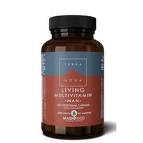 Terranova Multivitaminų kompleksas vyrams Living Multivitamin Man 100 kapsuliu