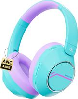 "Steellumen" vaikų aktyvaus triukšmo slopinimo "Bluetooth" ausinės, 74/85/94 dBA saugus garsumas, "Bluetooth 5.3", patogios belaidės vaikiškos ausinės kelionėms lėktuvu