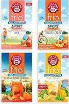 "Teekanne Tee Frio Mix of 4" - šalta arbata su skoniu: ledinė persikų, mangų apelsinų, juzu mėtų ir greipfrutų citrinų arbata - gaivinantys arbatos maišeliai šaltai infuzijai - mažai kalorijų turintis vanduo su skoniu