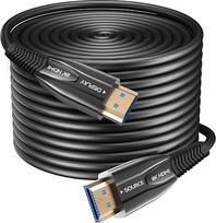8K HDMI šviesolaidinis kabelis 70M 48Gbps itin didelės spartos AOC šviesos laidininko 2.1 kabelis HDR eARC Dolby HDCP 2.2 ir 2.3 suderinamas su PS5 Xbox X serijos kompiuteriu HD televizoriumi/projektoriumi/namų kino teatru/televizoriaus dėžute/žaidimų dėž