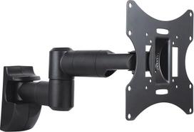 conecto SA-CC50251-V2 Wall Mount for Monitors and TVs up to 42 Inches, Swivelling (+/-90°), Tilting (+/-20°), VESA 50x50,75x75,100x100,200x100,200x200,Max. 30.0 kg Load Capacity, White, Black