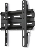 Hama TV Wall Mount (TV Wall Mount 48 Inches, VESA 50 x 50 to VESA 200 x 200, up to 25 kg, Wall Distance 2.3 cm, Flat, Rigid, Fixed, with Fischer Dowels, Wall Mount TV) Black