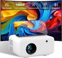 Išmanusis projektorius VISULAPEX projektorius palaiko 4K, "V3 Pro", 800ANSI "WiFi 6" ir "Bluetooth" projektorius, 1080P Full HD projektorius Namų kino lauko 200 colių ekranas