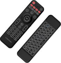Orbsmart AM-1 Pro Wireless Airmouse Remote Control with Mini Keyboard | German (QWERTZ) | Illuminated | Gyro Mouse | 2.4 GHz | Microphone