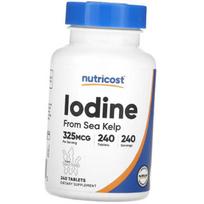 Jodo tabletės, Iodine 325 Tabs, Nutricost 240tab (36647037) 240tab