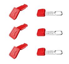 Įrankių kilpos su raudonais spaustukais ženklinimui Knipex 00 63 06 TCR (3 kompl.)