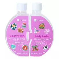 HISKIN_SET Puzzle Kūno prausiklis 90ml + kūno losjonas 90ml