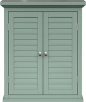 "Elegant Home Fashions Glancy" 2 durų sieninė spinta "Sage Green Slat Effect