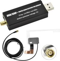 "Hikity" DAB+ adapterio antenos imtuvas, skirtas automobiliniam skaitmeniniam radijo imtuvui Išorinis DAB dėžutės adapteris, suderinamas su garso perdavimo USB 2.0 jungtimi, skirtas "Android" automobiliniam radijui 1 DIN 2 DIN