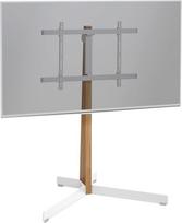"Vogel's TVS 3695" TV stovas 40-77 colių televizoriams, maks. 50 kg, pasukamas iki 90° kampu, maks. VESA 600 x 400, televizoriaus stovas pagamintas iš aukštos kokybės PEFC sertifikuoto ąžuolo ir plieno, baltos spalvos