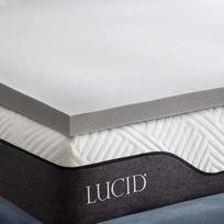 LUCID Atminties putų čiužinio viršutinis sluoksnis 120 x 200 cm su bambuko anglimi, 5 cm storio čiužinio viršutinis sluoksnis 120 x 200 cm