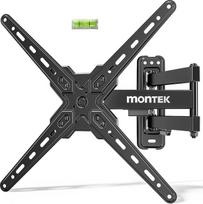 monTEK TV sieninis laikiklis 13-55 colių plokščiam ir lenktam monitoriui iki 25 kg, pasukamas ir pakreipiamas TV laikiklis, ištraukiamas sieninis televizoriaus laikiklis, maks. VESA 400 x 400 mm