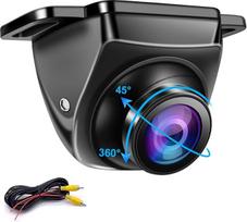 OBEST AHD 1080P automobilio galinio vaizdo kamera, 360° pasukama atbulinės eigos kamera, IP68 vandeniui atspari automobilio atbulinės eigos kamera, universali 12-24 V, naktinio matymo, 170° plataus kampo automobilinė kamera, skirta sunkvežimiams, visureig